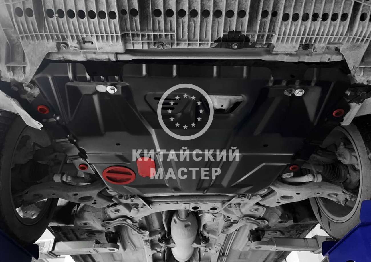 Установка защиты картера на китайских автомобилях