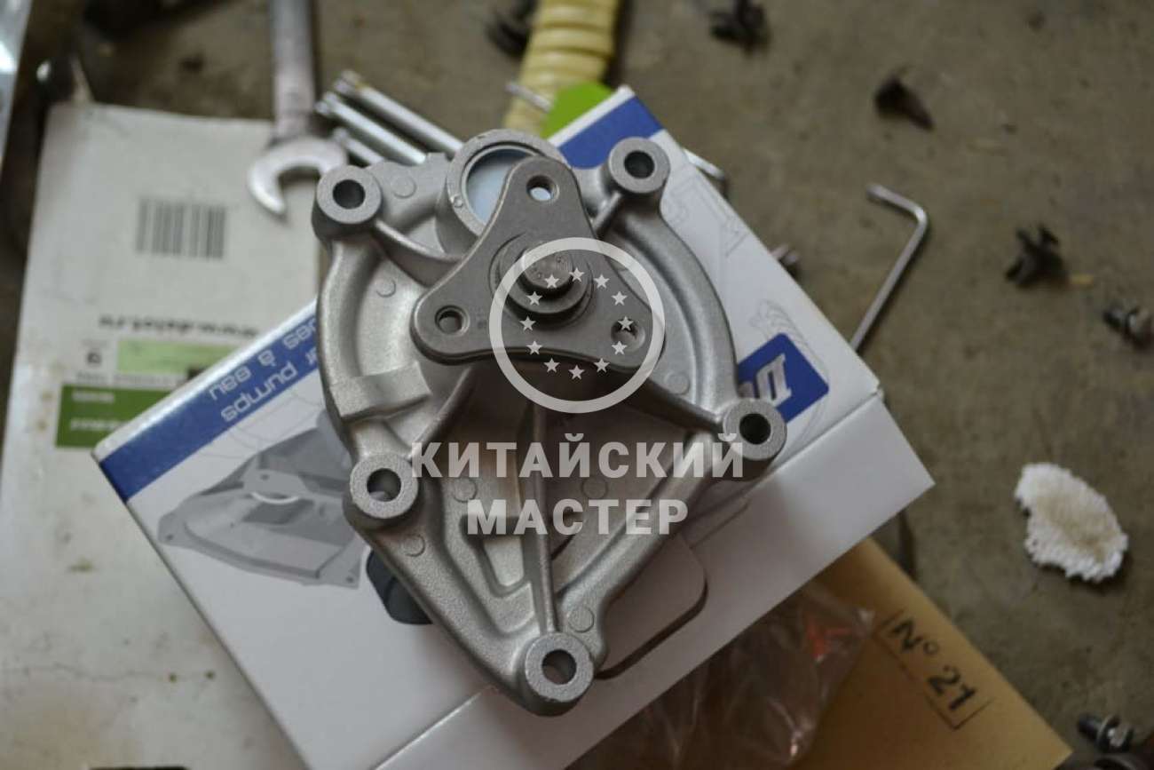 Замена помпы двигателя (водяного насоса) на китайских автомобилях